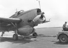 View showing damage to dome and propeller of A/C 416.